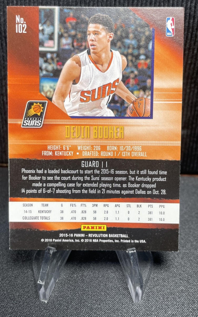 2015-16 Panini Revolution Rookies Nova Devin Booker #102 Rookie RC 
