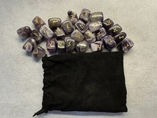 Amethyst Rune Stones And Bag