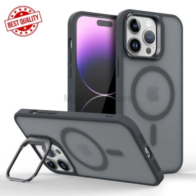 MAGSAFE Hülle für iPhone 16 Pro Max 15 14 13 Magnet Ring Ständer Kamera Linse Cover