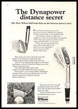 1966 Wilson Staff Golf Irons Vintage PRINT AD Dynapower Distance