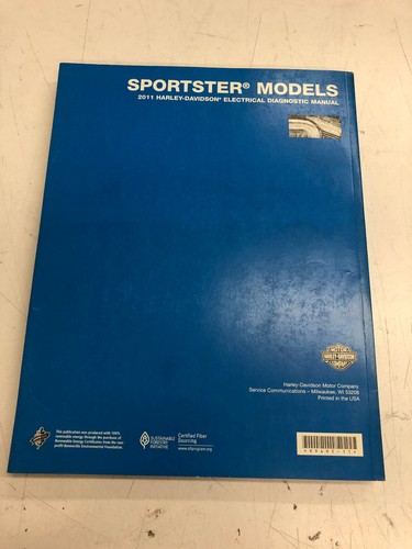 2011 Harley Davidson sportster electrical diagnostic manual 99495-11 used (G3) - Picture 3 of 5