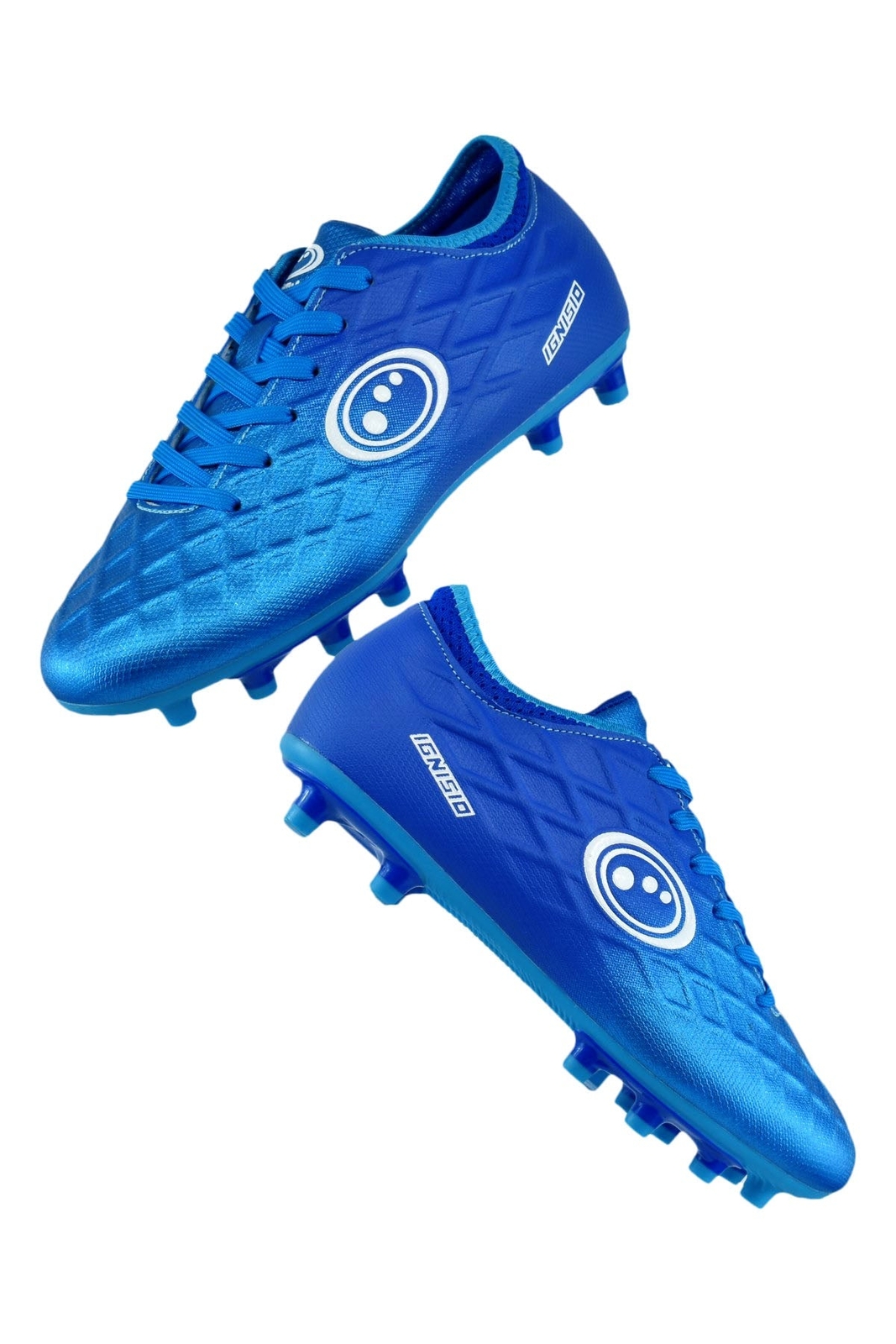Moulded Stud Lace Up Astro Surface Blue Optimum Football Boots