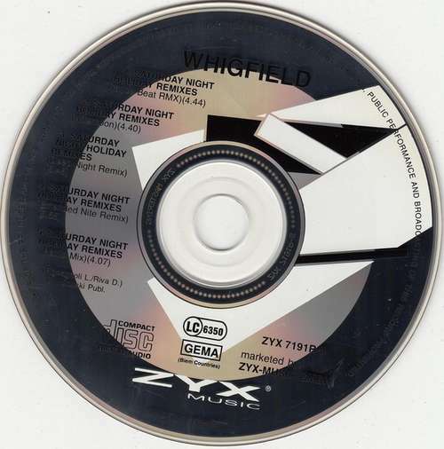 Whigfield - Saturday Night Holiday Remixes CD Maxi 5781 | eBay