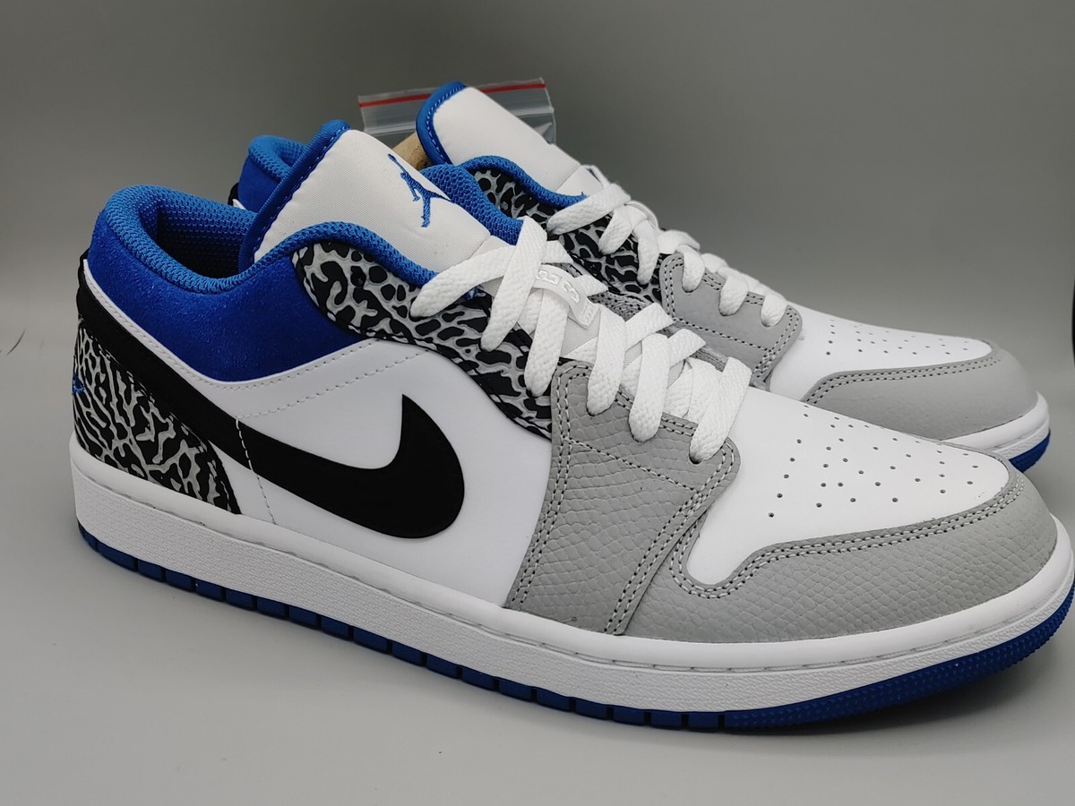 Air Jordan 1 Low SE 'True Blue' Men's Sneaker DM1199-140 (White