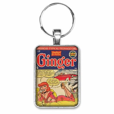 GINGER #4 CLASSIC George Frese GOOD GIRL COVER Key Ring or Necklace ARCHIE COMIC