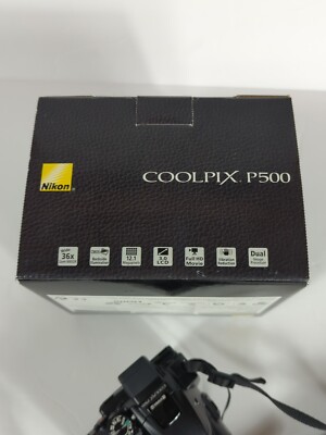 Coolpix p500 箱付き Nikon COOLPIX P500 12.1MP Digital Camera Full HD Movie Black | eBay