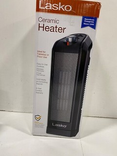 Lasko Oscillating Ceramic Space Heater for Home with Overheat Small Black