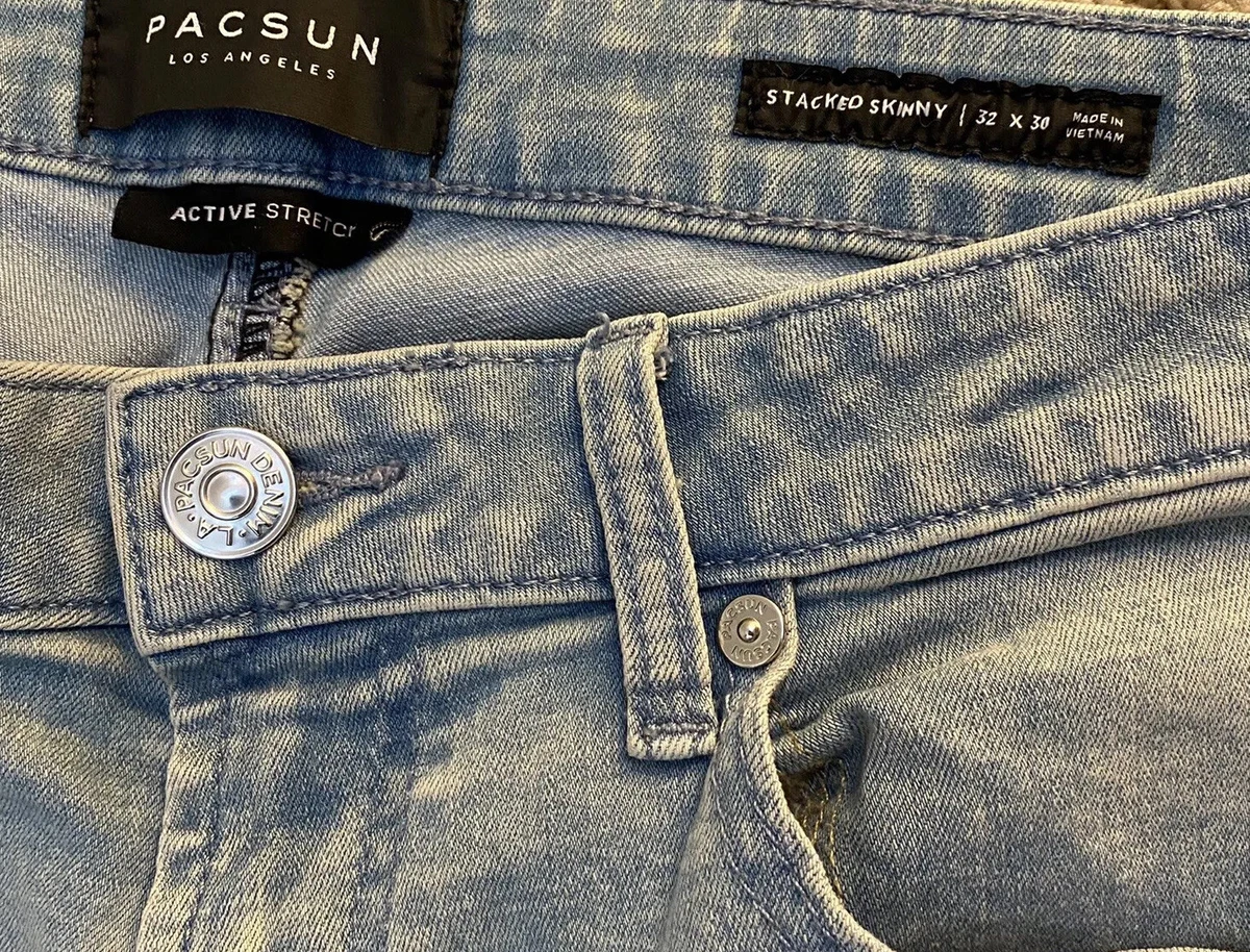 Pacsun stacked skinny moto medium on sale jeans
