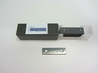 10x HM - Wendeplatten / Wendemesser 40x12x1,5 mm Z2 35° 2 Loch Made in Germany