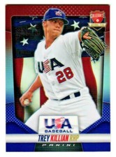 2014 Trey Killian Panini Prizm USA Rookie Refractor Prizm 055/149 - Rockies