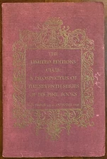Limited Editions Club LEC Prospectus Seventh Series 1935-1936