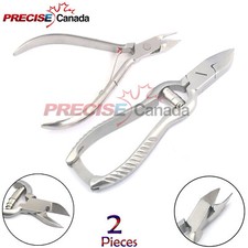 Toe Nail Clipper Cutter Steel Heavy Duty Barrel Spring 5.5" Free Cuticle Nipper