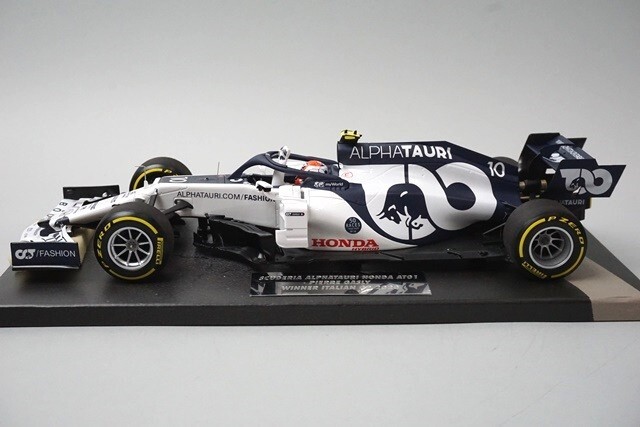 ミニカー 1/18 AT01 No.10 Winner Italian GP 2020 Model car AlphaTauri AT01 Gasly Monza 2020 Minichamps