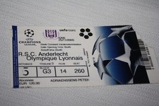 Ticket )) RSC ANDERLECHT V LYON OL - Champions League C1  2003/04 