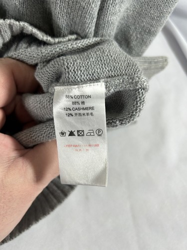 Reiss Mens CashmereV Neck Collared Pullover Jumper. Grey. Size Small. VGUC - Picture 3 of 8