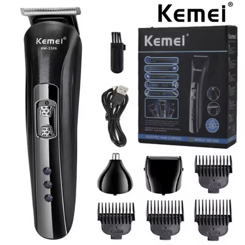 Kemei KM-1506 3-in-1-Elektrorasierer wiederaufladbar Haarschneider Nasenrasierer - Bild 7 von 7