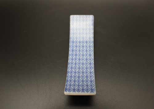 Porcelain CHOPSTICK / KNIFE REST Set of 8 Blue & White 3 Different Patterns - Picture 7 of 10