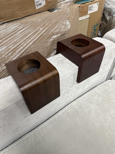 Lovesac Sactionals Drink Holder - Dark Brown - Set Of 2 - Free Shipping