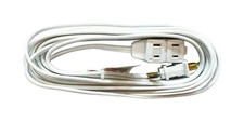 Indoor 15 ft. L White Extension Cord 16/2 SPT-2