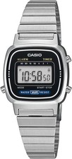 CASIO Lady's LA670WD-1 Silver x Black