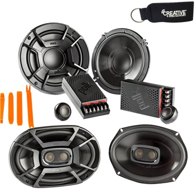 Polk Audio A Pair Of DB6502 6.5'' and DB692 6x9'' Speakers Includes 2 Pair
