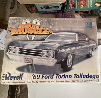 Revell 1969 Ford Torino Talladega 1:24 Car Model Kit Unassembled 8520800000