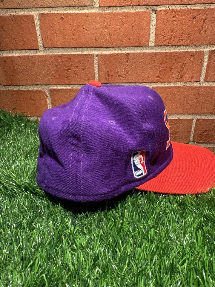 Sports Specialties Sz 7 1/4 Vintage 90s Phoenix Suns Script Hat NBA Fitted Wool - Image 2 of 4
