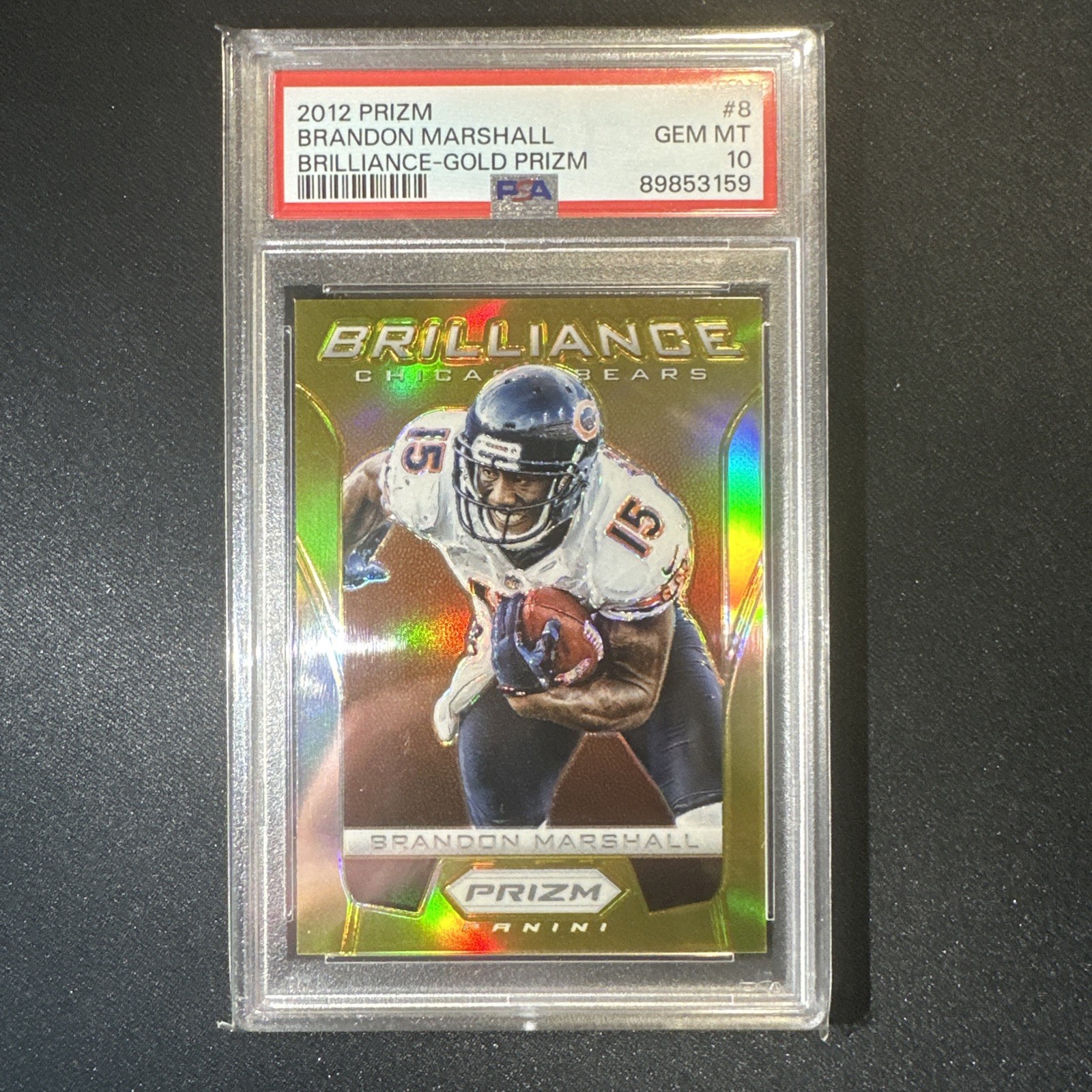 Brandon Marshall Panini Prizm Brilliance #8 Gold Prizm