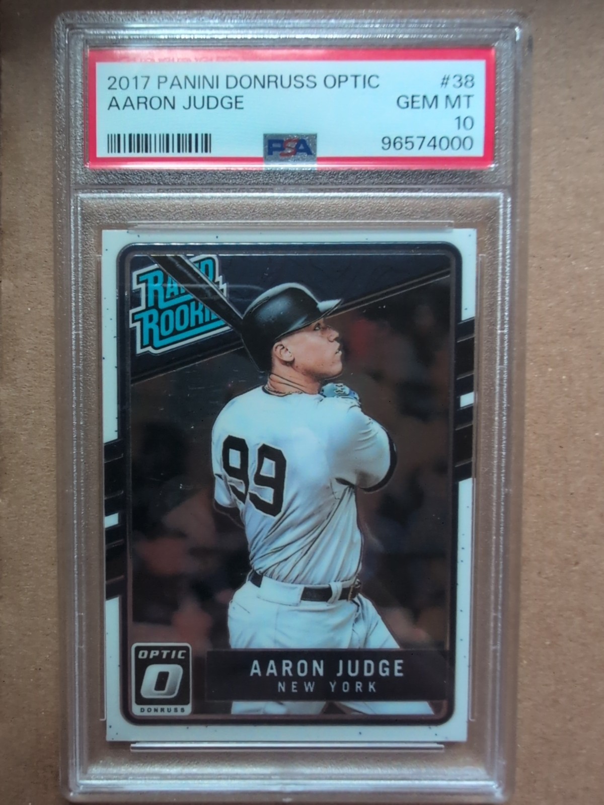 2017 Panini Donruss Optic -Rated Rookie Aaron Judge #38 (RC) - PSA GEM MINT 10 