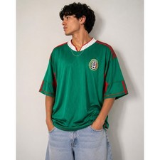 Mexico Soccer Jersey Mens XL Green Federación Mexicana Futbol Made in Mexico