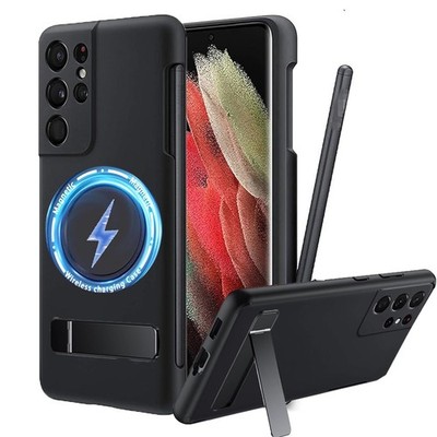 for Galaxy S21 Ultra Case with S Pen Holder, Strong Magnetic with