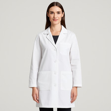 White Lab Coat Women's Size 12 Doctor Nurse Costume Halloween Cosplay Uniform