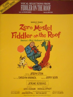 #ad Vocal Selections From Fiddler on the Roof piano vocal chords saddle stit... $7.10