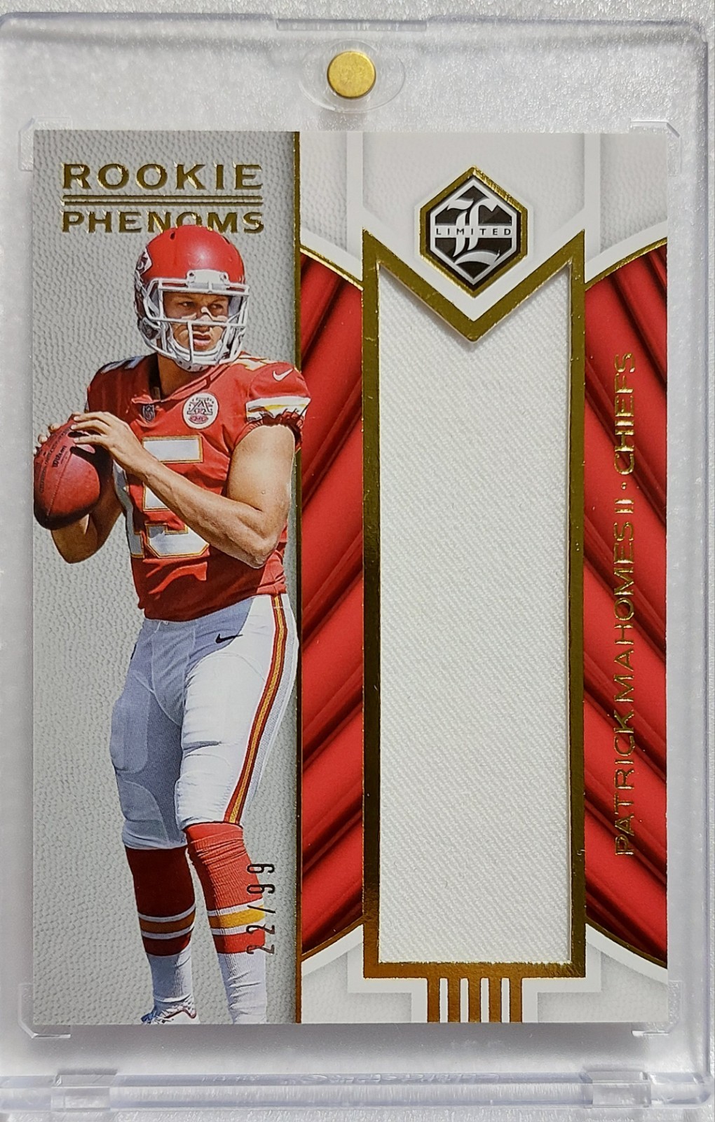 Patrick Mahomes Panini Limited Rookie Phenoms Jerseys #PM Base