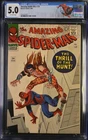 Marvel Comics AMAZING SPIDER-MAN #34 CGC 5.0 Classic Kraven cover! Custom label