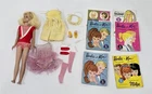 X-63 VINTAGE 1960'S MATTEL BARBIE BLONDE SKOOTER WITH CLOTHING & ACCESSORIES