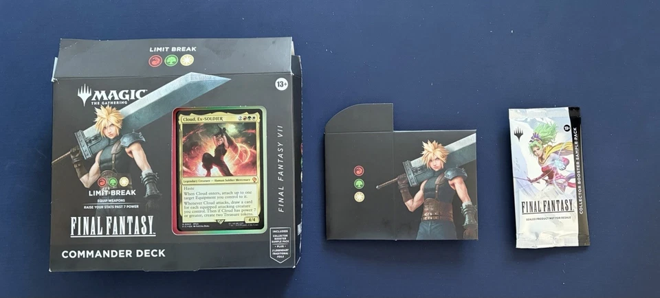 MTG Final Fantasy VII Limit Break caixa vazia + pacote de amostra vazio - SEM CARTÕES - FF7 - Imagem 2 de 3