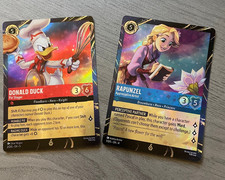 Disney Lorcana Magical Places- Rapunzel  Donald Duck EPCOT Promo card set