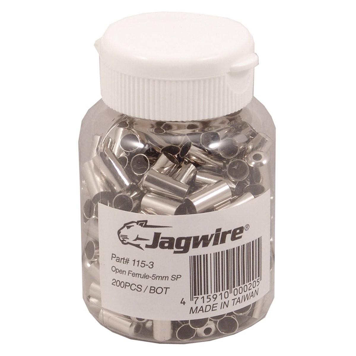 Открытые тормозные трубки Jagwire 200 шт серебристо -хромированные 5 мм 9990₽