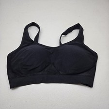 Truekind Women Bra M Black T Shirt Wireless Wide Strap Comfort