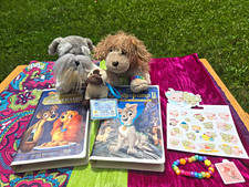 Webkinz Movie Night - Schnauzer Cocker Spaniel NO TAGS w Lady And The Tramp