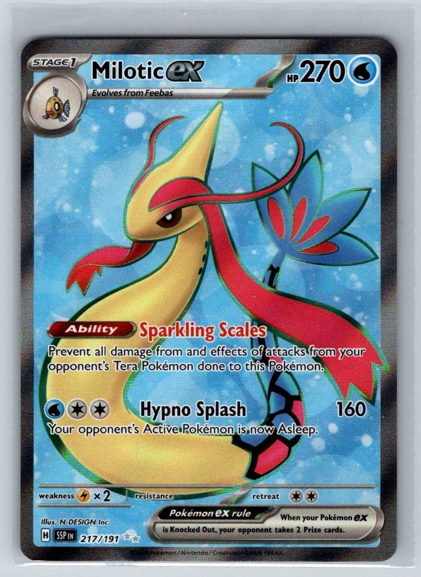 Milotic ex 217/191 Sv08: Surging Sparks Holo NM