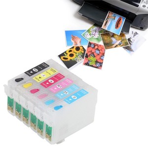 6Pcs Refill Ink Cartridges Durable Replacement For Inkjet Printer Excellent