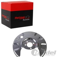 Metzger Spritzblech Bremsscheibe Hinterachse Links Passend FÜR VW Golf Jetta