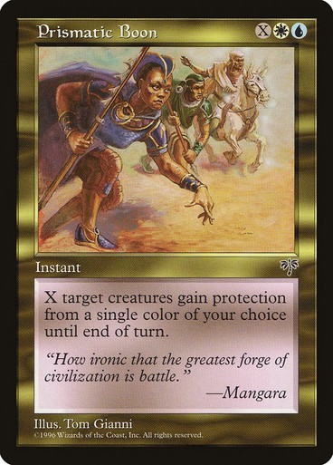 Prismatic Boon NM/M Mirage Multicolor Instant Mtg Magic English Regular