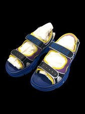 NEW GUCCI MENS SANDALS BLUE PURPLE RARE GUCCI SIZE 13 SAME DAY SHIP