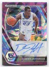 Damien Jefferson 2021 Prizm Draft Picks #DP-DJE Auto Prizm Purple Ice 38/99