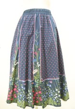 Dance skirt vintage costume dance costume skirt mint elastic blue size 48