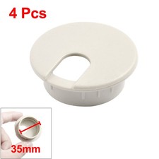 35mm Computer Telephone Cable Organizer Grommet Hole Covers x 4