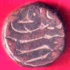 MUGHAL AKBAR AJMER MINT ONE DAM RARE COPPER COIN#N50